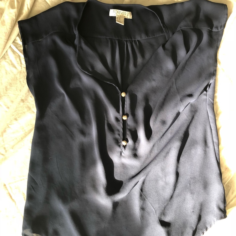 Navy blue lightweight top